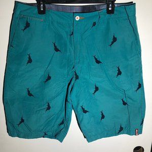 Tommy Bahama Relax Board Shorts Teal Size 36"